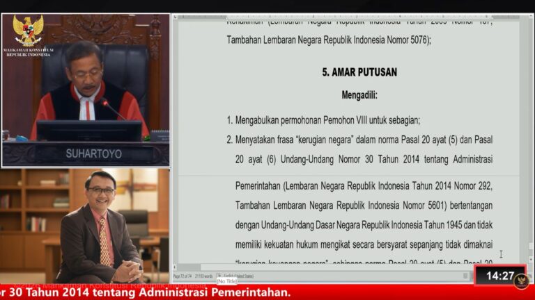 Pembacaan Putusan MK 2